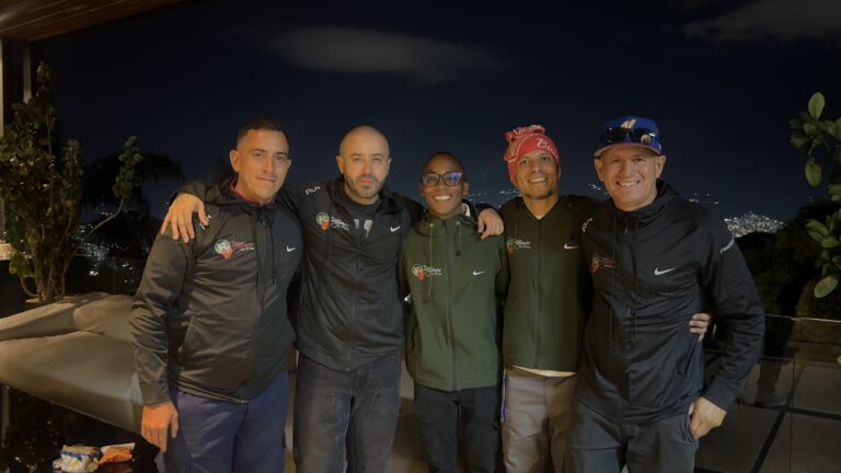 Responders pose together during the Colombia deployment